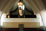 Interieur met het oorspronkelijke orgel.
<br/>
Particulier bezit, zj